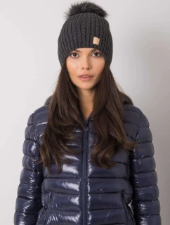 Dámská čepice.30 tmavě šedá