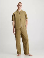 Spodní prádlo Pánské pyžamo S/S BUTTON DOWN 000NM2578ELKS - Calvin Klein