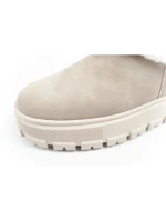 Lee Cooper dámské zimní boty módní ovčí kůže zateplené béžové dámské