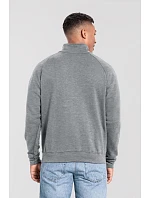 Fruit of the Loom Iconic Premium Zip Neck Sweat Těžká mikina s 1/4 zipem 16.2288 athletic heather