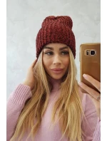 Dámská čepice Delia K260 bordó
