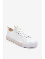 Dámské Tenisky Klasické Bílo-Béžove Ville