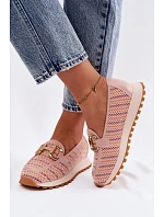 Slip On tenisky se zlatým detailem GOE TT2N4081 růžové