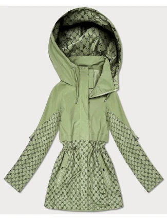 Kurtka damska ze ściągaczem w talii Goodlookin khaki (KK60414-3#)