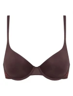 Dámská hladká vyztužená podprsenka DIM INVISIFREE PADDED BRA - DIM - hnědá