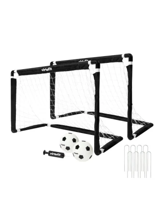 VIRTUFIT DĚTSKÁ FOTBALOVÁ BRANKOVÁ SADA SE 2 MÍČI A PUMPIČKOU - FOTBALOVÉ BRANKY - 92