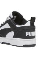 Dětské boty Puma Rebound V6 Lo Mid white and black 393833 01