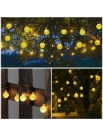 SOLÁRNÍ ZAHRADNÍ SVĚTLO GIRLANDA SOLÁRNÍ ŘETĚZ 4,9 M 40LED TEPLÁ BÍLÁ SOLÁRNÍ ZAHRADNÍ SVĚTLO GIRLANDA SOLÁRNÍ ŘETĚZ 4,9 M 40LED TEPLÁ BÍLÁ