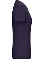 Daiber 8039 Dámské bio tričko s jemným žebrováním 02.8039 deep purple