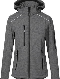Promodoro 7855 Dámská 3-vrstvá softshellová bunda 40.7855 heather grey