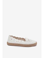 Dámské espadrilky s otvorem s květinami bílé Merivelle Dámské espadrilky s otvorem s květinami bílé Merivelle