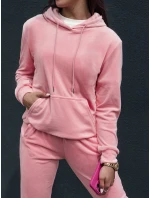 Dámský velurový komplet RELAX FIT pink FashionStreet AY1069