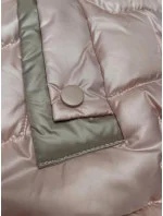 Perleťově růžová krátká dámská vesta se stahovacími boky S'West (B8358-51) Perleťově růžová krátká dámská vesta se stahovacími boky S'West (B8358-51)