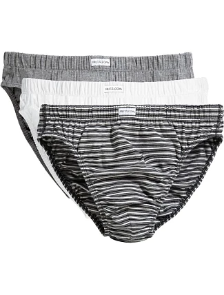 Fruit of the Loom Classic Slip 3-Pack Pánské slipy, balení po 3 ks 16.7012 black stripe/white/grey