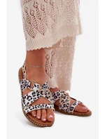 Dámské Sandály Na Plochém Podpatku Se Zlatými Hroty Bílo-Černé Zanira Dámské Sandály Na Plochém Podpatku Se Zlatými Hroty Bílo-Černé Zanira