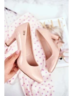 Lodičky na sloupku 1459 béžové - Step in style