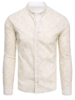 Pánská béžová košile FashionStreet DX2306