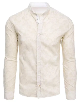 Pánská béžová košile FashionStreet DX2306