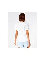 RIP CURL Sunset Tričko s výstřihem do V - bílé