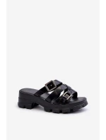 Vonné Dámské Sandály Na Nízkém Podpatku ZAXY NN285043 Černé