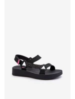 Vonné sandály na suchý zip ZAXY LL285062 Černé Vonné sandály na suchý zip ZAXY LL285062 Černé