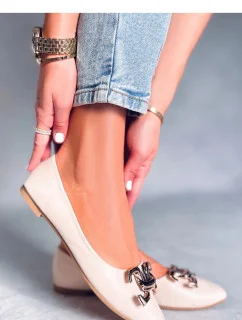 Dámské balerínky LL-269P Béžová - Seastar