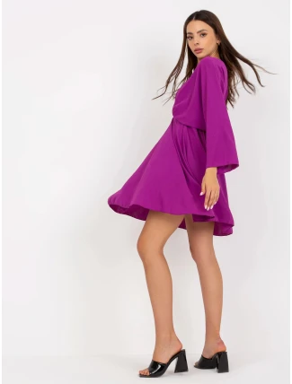 Tmavě fialové minišaty 119818.19 - FPrice Tmavě fialové minišaty 119818.19 - FPrice