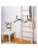 GYMNASTICKÝ BAR GYNASTICKÉ RUCE DĚTSKÉ PŘÍSLUŠENSTVÍ MATERIÁL BÍLÁ LAVY 413 dětské