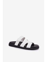 Dámské Pantofle S Velcro Vinceza 17401 Bílé