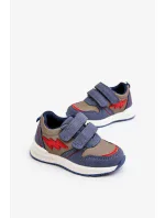 Dětská sportovní obuv na suchý zip Modrá Hemmani