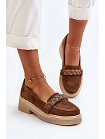 Dámské semišové mokasíny Zazoo 3429/W hnědé - Zazoo Dámské semišové mokasíny Zazoo 3429/W hnědé - Zazoo