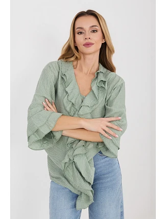 Košile s dlouhým rukávem  model 225521 Italy Moda