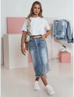 VINTAGO FashionStreet dámská džínová midi sukně CY0474