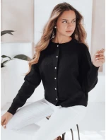 Dámský svetr na zip SELINA černý FashionStreet MY2512