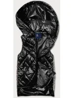 Lesklá černá dámská vesta (AG3-02) Lesklá černá dámská vesta (AG3-02)