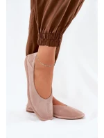 Semišové Dámské Baletky Big Star RR274081 Růžové