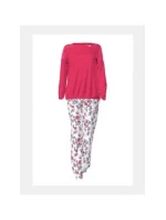 Elegantní dámské pyžamo s květinovým vzorem 11918 - Vamp