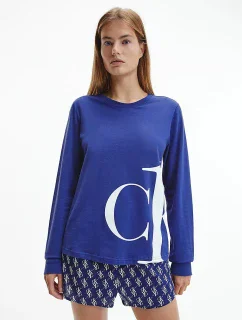 Monogram tričko na spaní - QS6573E - C8Q - Tmavě modrá