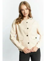 Dámská elegantní mikina s knoflíky 1110-015 Béžová - Monnari Dámská elegantní mikina s knoflíky 1110-015 Béžová - Monnari