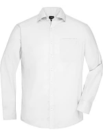 Daiber JN 682 Mikro keprová košile s dlouhým rukávem 02.0682 white Daiber JN 682 Mikro keprová košile s dlouhým rukávem 02.0682 white