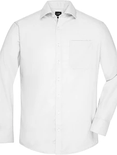 Daiber JN 682 Mikro keprová košile s dlouhým rukávem 02.0682 white