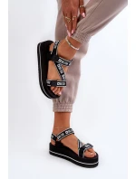 Dámské sandály na platformě Big Star NN274A525 Černé