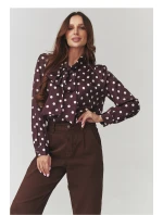 Košile s dlouhým rukávem model 220781 Makadamia