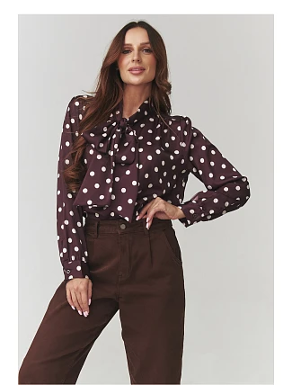 Košile s dlouhým rukávem model 220781 Makadamia