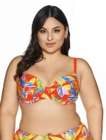 Plavková podprsenka Ava SK 226 Vivid Orange Maxi s plnými košíčky
