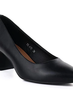 Dámské lodičky na podpatku černé Sergio Leone PB413