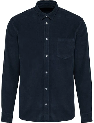 Kariban K 599 Manšestrová košile s dlouhým rukávem 20.K599 washed dark navy Kariban K 599 Manšestrová košile s dlouhým rukávem 20.K599 washed dark navy