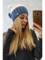 Paris fleecová čepice K212 bílá+džíny