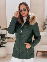 Dámská prošívaná zimní bunda SOLARIS zelená FashionStreet TY4008 Dámská prošívaná zimní bunda SOLARIS zelená FashionStreet TY4008