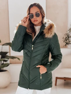 Dámská prošívaná zimní bunda SOLARIS zelená FashionStreet TY4008